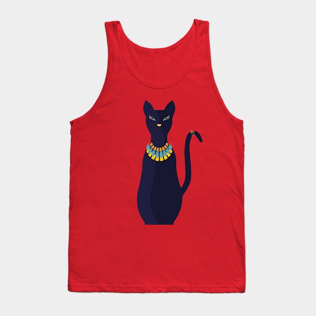 Egyptian Cat Goddess Bastet Tank Top by Heartfeltarts